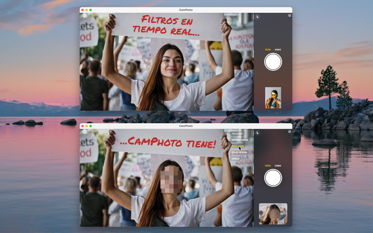 Efectos Faciales en Tiempo Real