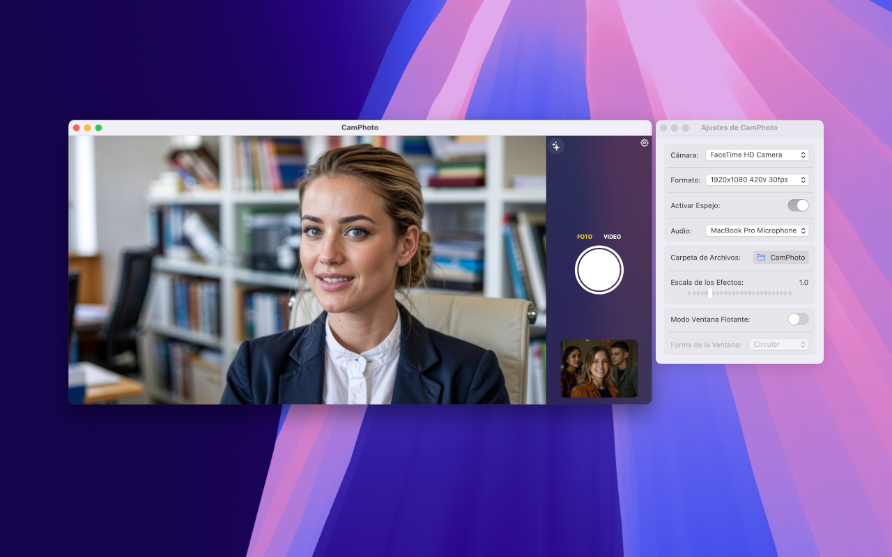 Tomar fotos con webcam