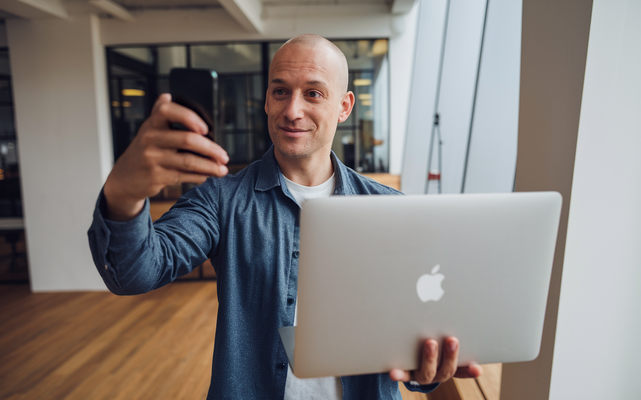 Usando CamPhoto con iPhone y MacBook